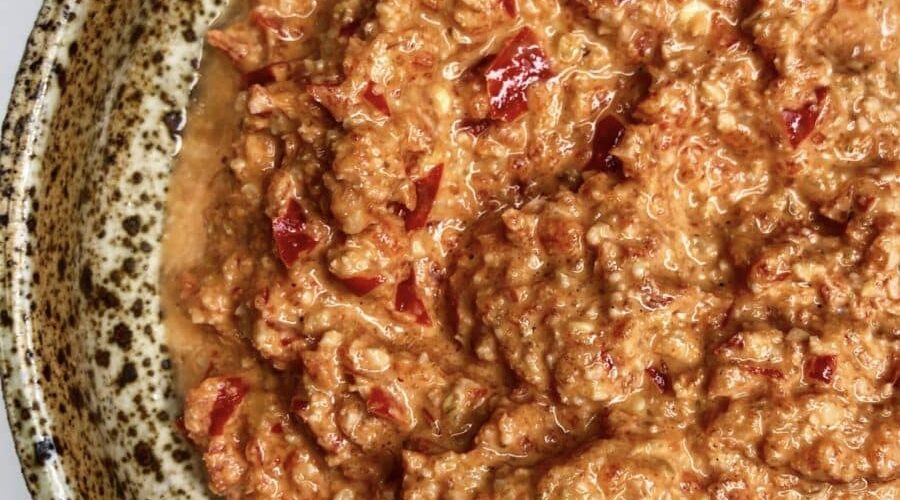 NYE dip_spiced walnut red pepper dip